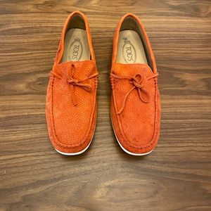 Tod's Gommino Suede Driving Loafer Mens 8 Uk